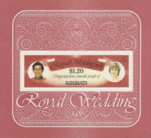 Kiribati-1981 Royal Wedding Souvenir Sheet  MNH - Kiribati (1979-...)