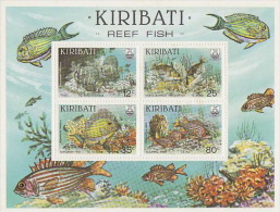 Kiribati-1985 Reef  Fish Souvenir Sheet  MNH - Kiribati (1979-...)