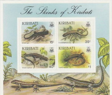 Kiribati-1987 Lizards Souvenir Sheet  MNH - Kiribati (1979-...)