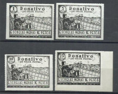 0187-BENEFICOS FISCALES MARINA CIVIL *** RAROS.CINDERELLAS.SPAIN REVENUE.MARINE.. LUJO ,NUEVOS *** MARINA CIVIL PATRONAT - Revenue Stamps