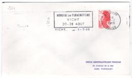 VER2564 - FRANCIA , Mondiali Vichy  1/7/1988 - Fallschirmspringen