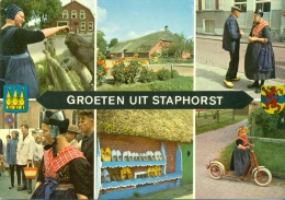 Groeten Uit Staphorst - Meerbeeld - Klederdracht Op Klompen - Klomp - Otros & Sin Clasificación