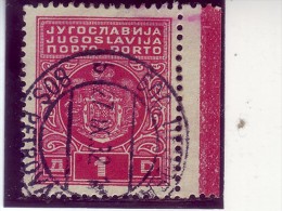 COAT OF ARMS-1 D-PORTO-POSTMARK-BOSANSKI PETROVAC-BOSNIA AND HERZEGOVINA-YUGOSLAVIA-1931 - Portomarken
