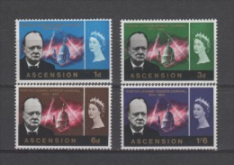 (S0124) ASCENSION, 1966 (Sir Winston Churchill Memorial Issue). Complete Set. Mi ## 96-99. MNH** - Ascensione