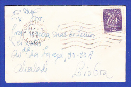 CORREIOS  LISBOA  -    11-1-1951 - Briefe U. Dokumente