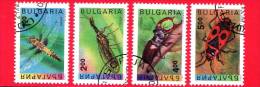 BULGARIA - Usato - 1993 - Animali - Fauna - Insetti - 4 X - Oblitérés