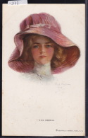 Ill. Phillip Boileau : Woman And Hat 1910 : « Miss America » (-972) - Boileau, Philip