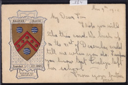 Crest Of Malvern College Ca 1900 ; En Relief (gaufré) (-884) - Other & Unclassified