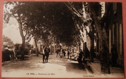 CARTE POSTALE ANCIENNE - LE TEIL - BOULEVARD DU MIDI - Le Teil