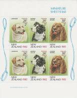 New Zealand 1982 Health-Dogs MS MNH - Blocks & Kleinbögen