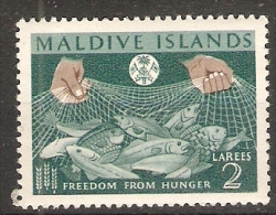 Maldives  1963  Freedom From Hunger  2L  (**) MNH - Malediven (...-1965)