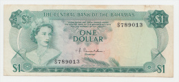 Bahamas 1 Dollar 1974 VF Crisp Banknote P 35a 35 A - Bahama's