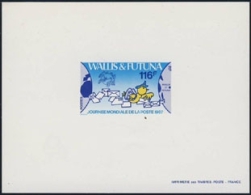 WALLIS & FUTUNA 1987 UNIVERSAL POSTAL UNION 110F DeLuxe Proof    [prueba Druckprobe épreuve Prova Proeven] - Imperforates, Proofs & Errors