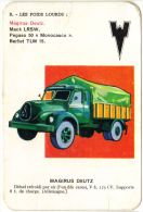 Carte à Jouer - LES POIDS LOURDS - CAMION - TRUCK - MAGIRUS DEUTZ - Autos