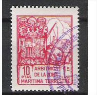 0333-SELLO FISCAL ARBRTRIOS DE  LA ZOMA MARITIMO Y TERRESTRE BARCOS SHIPS TAX  SPAIN REVENUE MARINE,IMPUESTOS ,UNA GRAND - Revenue Stamps