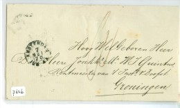 BRIEFOMSLAG Uit 1870 * Gelopen Van AMSTERDAM Naar GRONINGEN  (7626) - Storia Postale