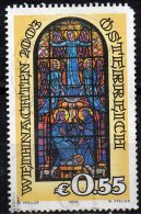 AUSTRIA 2003 Christmas. - Stained Glass Window 55c FU - Used Stamps