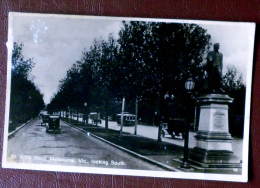 MELBOURNE KILDA ROAD -ANIME TRAM AUTO --1920 -- RARE - Melbourne