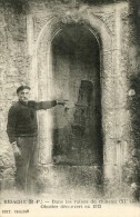 CPA Bidache - Dans Les Ruines Du Chateau Obusier Découvert En 1913 - Bidache