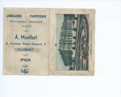 Librairie Papeterie A Montfort à Clamart:Calendrier 1947 Format  9 Cm X 6 Cm : - Klein Formaat: 1941-60