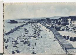 1952 SENIGALLIA LA SPIAGGIA FG V SEE 2 SCAN ANIMATA - Senigallia