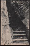 AK Wolfsschlucht Am Hockstein, Gel 1932 (Hohnstein) - Hohnstein (Sächs. Schweiz)