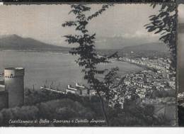 1955 CASTELLAMMARE DI STABIA PANORAMA E CASTELLO ANGIOINO FG V SEE 2 SCAN - Castellammare Di Stabia