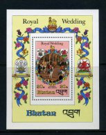 Bhutan 1981 Prince Charles & Princess Diana Wedding MS MNH (Perforated) - Bhoutan