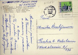 499- Postal Brno 1967 Checoslovaquia - Cartas & Documentos