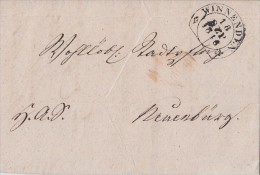 Brief Winnenden18.9 1846 Steigbügelstempel Gel. Nach Neuenburg - Prephilately