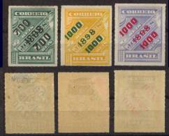 Brazil Brasilien Mi# 120-22 * M€ 97,- - Unused Stamps