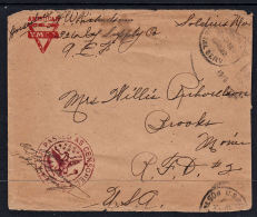 D0035 USA 1919, American Army Free Forces Mail, Censored - Storia Postale