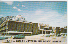 Alberta Canada - Banff - New All-season Voyager Inn - Hotel Auberge Cars Voitures - 1960s - VG Condition - Banff