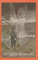 B665, Notre Glorieux 75, 108, Canon, Ange, Soldat,circulée 1940 Timbre Décollé - Guerre 1914-18