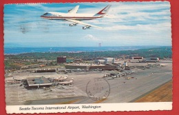 Z0133 Boeing 747 On Seattle Tacoma Airport Washington.. Circulé En1982 - 1946-....: Era Moderna