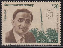 India MNH 1972, Vikram Sarabhai, Scientist, Space Rocket, Physicist, Physics, Peace Bird Dove. - Unused Stamps