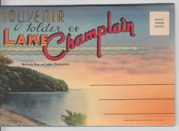 Souvenir Folder Pochette - Lake Champlain New York Adirondack - Mint - Excellent Condition - 2 Scans - Adirondack