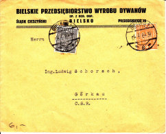 POLAND 1933 Fi 254/55 On Cover - Storia Postale