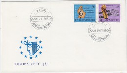 E435 - LUXEMBOURG Yv N°1075/76 FDC EUROPA CEPT - FDC