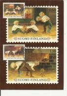 FINLAND 1981 – MAXICARD F.D ISSUE WIPA WIEN AUTRIA  W 2 STS OF 0,60-1,10 (CHRISTMAS OLD GAMES) POSTM WIEN - WIPA 81 HELS - Cartoline Maximum