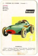 Carte à Jouer  - VOITURES DE COURSE - FORMULE 1 - VANWALL 1954 - Cars