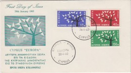 E493 - CHYPRE Yv N°207/09 FDC  EUROPA CEPT - Covers & Documents