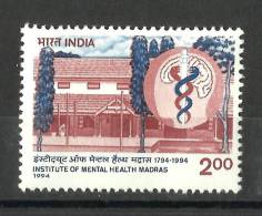 INDIA, 1994, Bicentenary Of Institute Of Mental Health, MNH, (**) - Ongebruikt