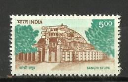 INDIA, 1994, Definitives, (Definitive )   Sanchi Stupa,  Light Brown, Watermark Upright,.     MNH,(**) - Nuevos