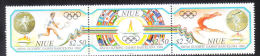 Niue 1992 Summer Olympic Games Barcelona Strip Olympics MNH - Niue