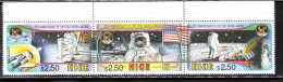 Niue 1994 First Manned Moon Landing 25th Anniversary Tryptic MNH - Niue