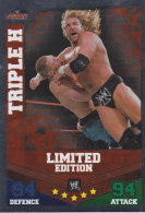 Carte CATCH SLAM ATTAX MAYHEM RAW LIMITED EDITION TRIPLE H - Tarjetas