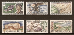 A.O.F.   .Aéros.   .1958   .Y&T N° 22 à 27 Oblitérés.   .série Complète. - Used Stamps