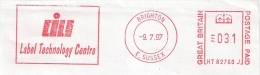 A5 Great Britain 1997 Machine Stamp Atm Label Postmark Fragment Label Technology Centre - Máquinas Franqueo (EMA)