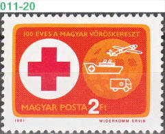 HUNGARY, 1981, Hungarian Red Cross, MNH (**), Sc/Mi 2686/3493A - Unused Stamps